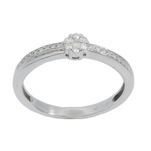 [B4176/0.15] SI H DIAMOND RING .0.15 CT TW 