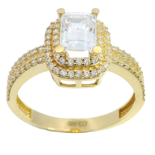 [5891] CZ GOLD RING 