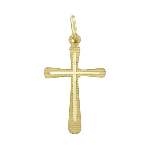 [5730] 26x15MM CARVED CROSS PENDANT.