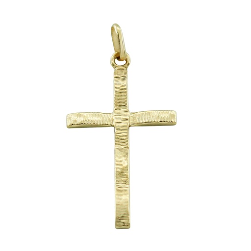 [5732] 32x18MM CARVED CROSS PENDANT.