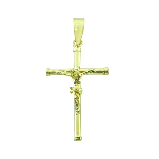 [1281] 21x13x1'5MM TUBE CRUCIFIX PENDANT