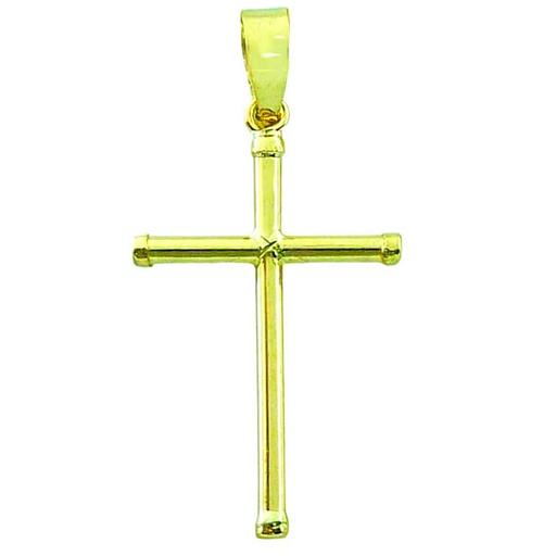 [1280/2] 27x16x1.5MM ROUND TUBE CROSS PENDANT.