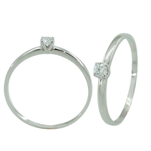 [B4183/11B] 3.00 MM DIAMOND SOLITAIRE RING.0.11 CT