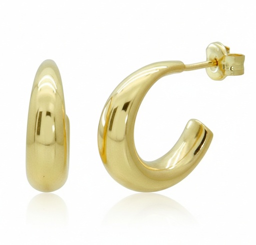 [5847/2] 19x4MM HOOP EARRINGS.