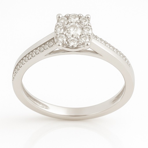 [B4191/0.26] SORTIJA CUAJO BRILLANTES SI1-H .0.26 CT TW.