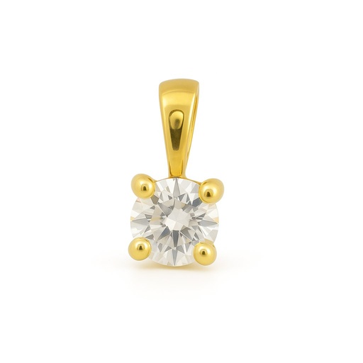 [B4122/C/0.12] COLGANTE GARRA FUNDICION 3MM.BRILLANTE H-SI 1. 0.12CT