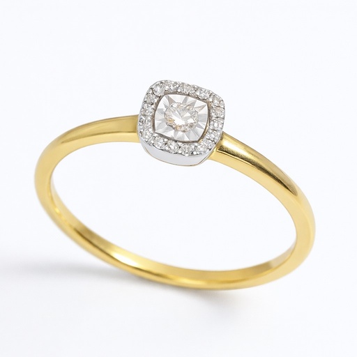 [B4192/0.11] DIAMOND RING.QUALITY SI.COLOR H.0.11 CT TW