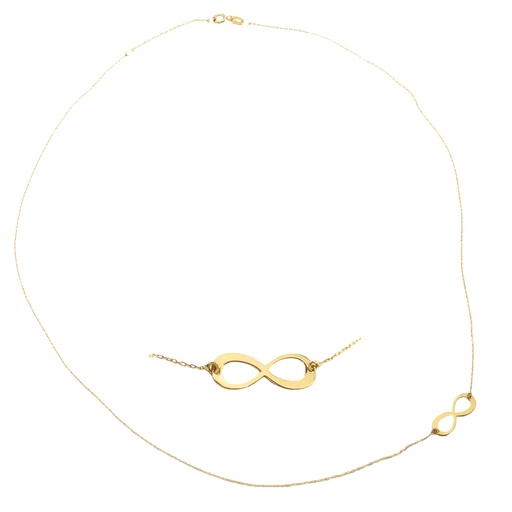 [3341/45] INFINITE SYMBOL NECKLACE.45CM.