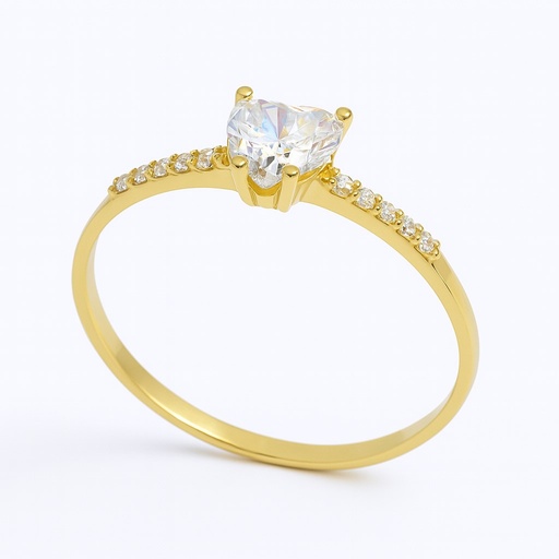 [00099] HEART CZ RING.