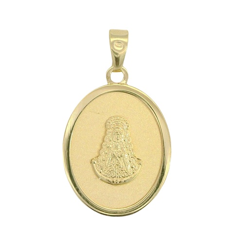 [00117] MEDALLA OVALADA VIRGEN DEL ROCIO.16x13MM