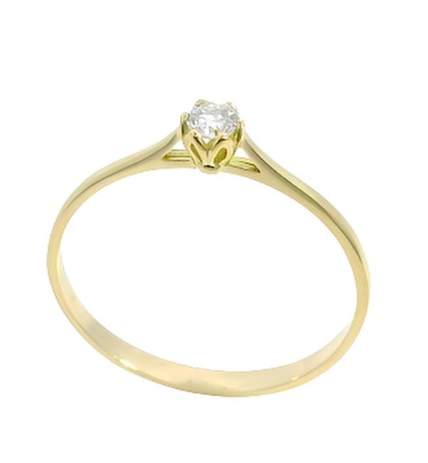 [B4211/11] 3MM DIAMOND SOLITAIRE RING.QUALITY VS.COLOR H.0.11 CT