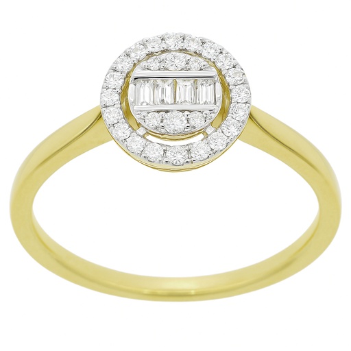 [B4218S/0.16] SORTIJA BRILLANTES DI 4 GB SI H 0.04 DI 2 RD SI H 0.016 26 SC 0.10 CT.0.16 CT TW