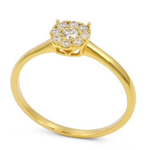[B4208/0.15] DIAMOND RING.QUALITY SI.COLOR H.0.15 CT TW