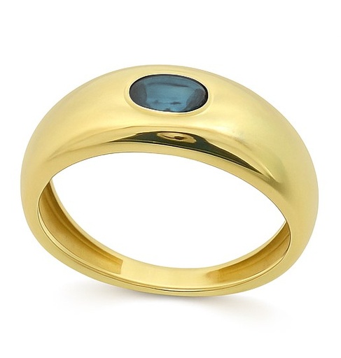 [5964/SL] 5x3MM LONDON BLUE TOPAZ RING