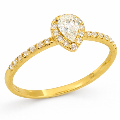 [B4220/0.43] SORTIJA BRILLANTES DI 26RD 0.16 CT 1 PE SI H 0.265 CT. 0.43 CT TW