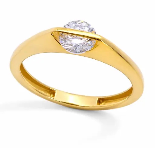 [9K0107S] SORTIJA CIRCONITA GIRATORIO PIEDRA 5MM 9KILATES