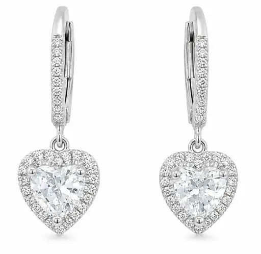 [B4240/0.15] PENDIENTES BRILLANTES Di 50 RD 0.12 CT. TOPACIO 4MM.