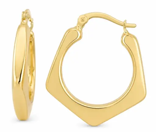 [00234] 27x22x4MM HOOP EARRINGS