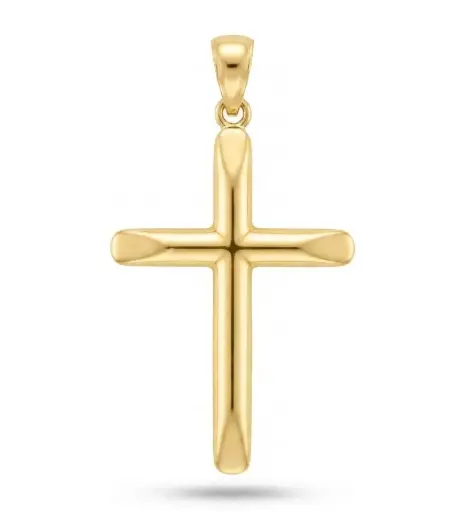 [9K5356] 32x19MM 9 KARAT GOLD CROSS PENDANT 