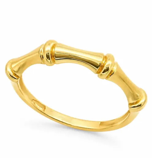 [00254] BAMBOO GOLD RING 