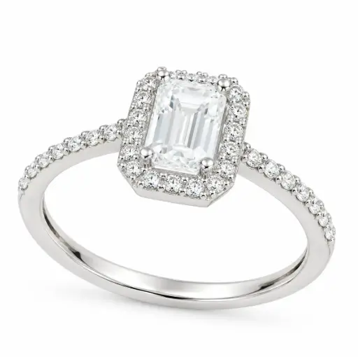 [B4195ZB/0.28] 0.512 CT AQUAMARINE AND DIAMOND RING.DIAMOND QUALITY VSI.COLOR H.0.28 CT TW