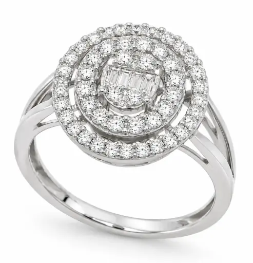 [B4261B/0.46] SORTIJA BRILLANTES DI 52 RD SI H 0.42  4 GB 0.04 CT TW   