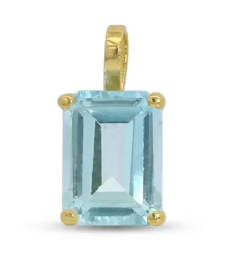 [5468/CA] COLGANTE TOPACIO AZUL 8x6MM 