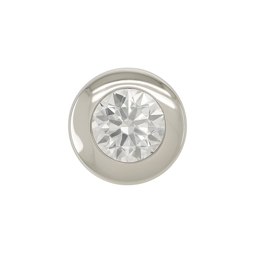 [1672/5/GB] 5MM CZ WHITE GOLD CHATON PENDANT.