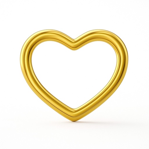 [3955] 12MM PLAIN HEART  PENDANT.