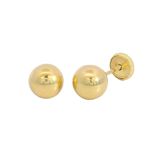 [6172] 3MM BALL STUD EARRINGS.SCREW BACK.