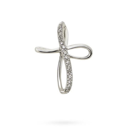 [B4151/0.045] CRUZ 15x10MM 16 BRILLANTES 0.045 CT TW H-SI