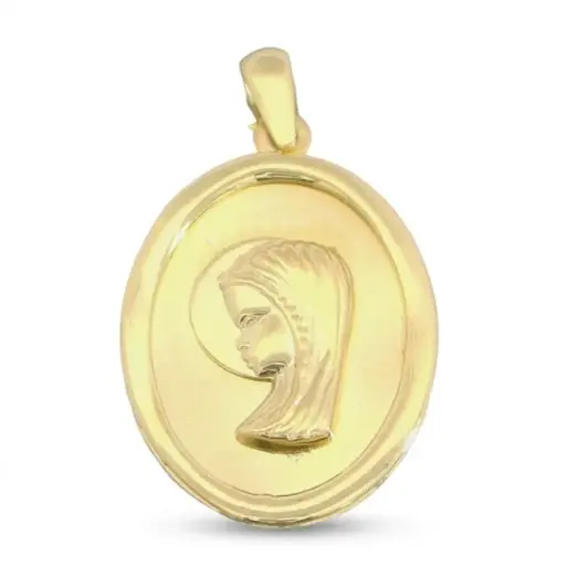 [4938] MEDALLA VIRGEN NIÑA OVALADA 16*13MM