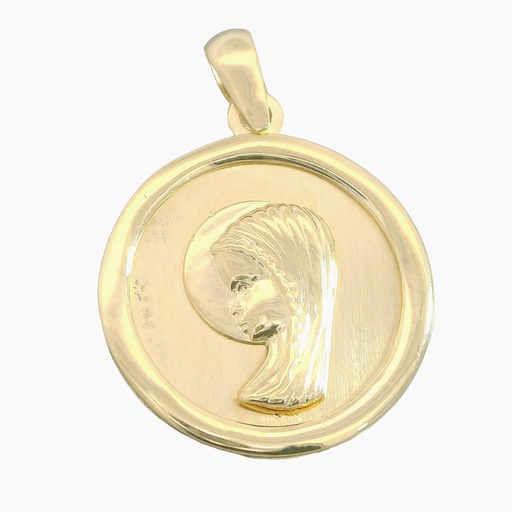 [4939] 16MM ROUND VIRGIN MEDAL.