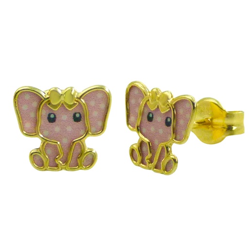[5145] PENDIENTES ELEFANTE COLOR.7MM.PRESION