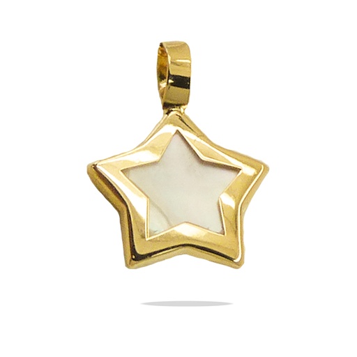 [4633] 8MM MOTHER OF PEARL STAR PENDANT.