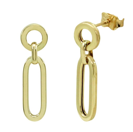 [5741] 27MM LINKS DANGLING EARRINGS.