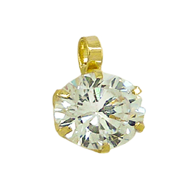 [4611/C] 6MM CZ PENDANT.