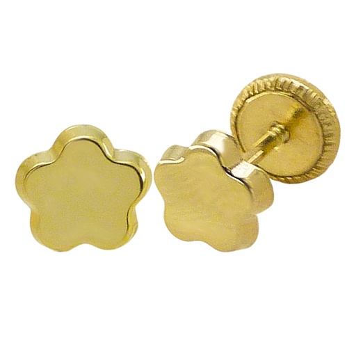 [5307] PENDIENTES FLOR LISA 5'5MM.ROSCA.