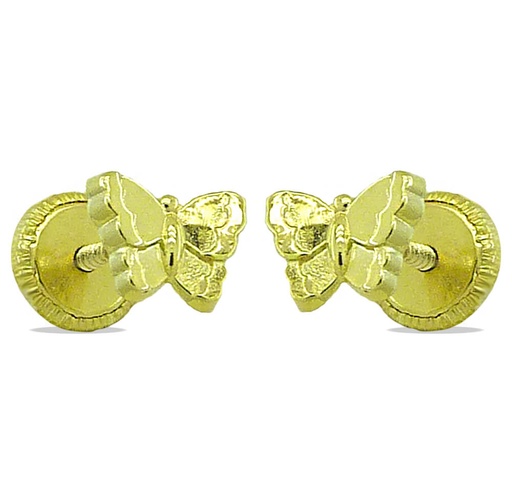 [4325] PENDIENTES MARIPOSA  6MM.TORNILLO
