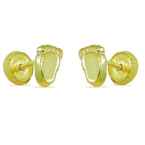 [4205] PENDIENTES PIE BEBE,5MM.TORNILLO.