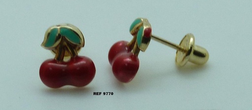 [9770] PEND.CEREZAS ESMALTE GRANDE TORNILLO