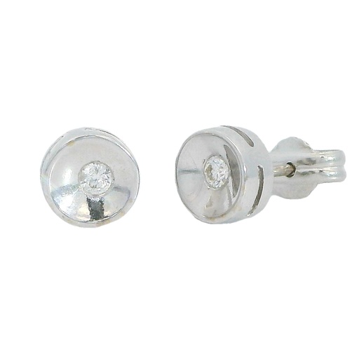 [B4031/06] PENDIENTES CHATON 2.00MM BRILLANTES VS-H 0.06CT TW