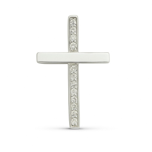[B4116/0.04] CRUZ 16x10MM 12 BRILLANTES 0.04 CT TW H-SI