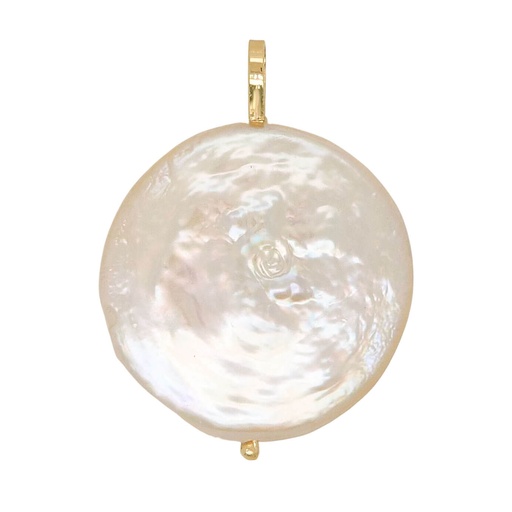 [3432] 20MM PLAIN BAROQUE PEARL PEENDANT.