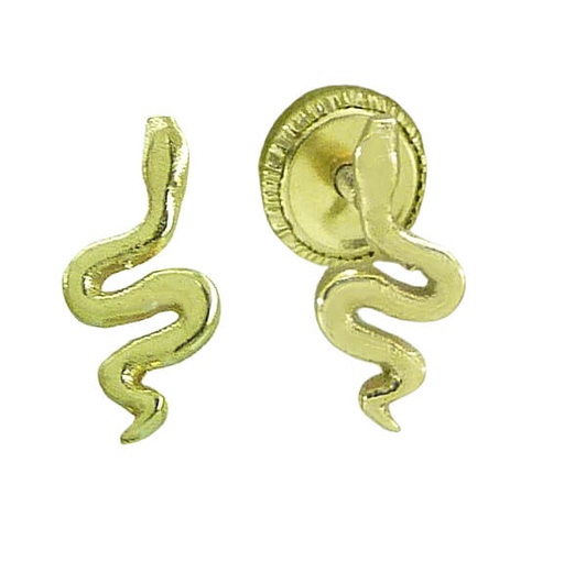 [5613] PENDIENTES SERPIENTE 9MM.ROSCA.