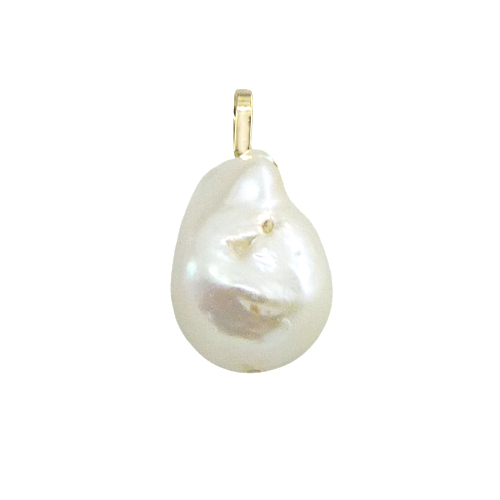 [2750/C] FRESHWATER BAROQUE PEARL PENDANT.
