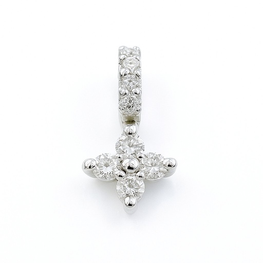 [B4166/CB] COLGANTE CUAJO 3 BRILLANTES 1.5MM Y 3 BRILLANTES 1MM H-SI 0.02CT.