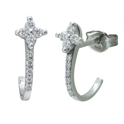 [B4166B] PENDIENTES CUAJO BRILLANTES 1.5MM 20 BRILLANTES 1MM H-SI 0.20 CT TW