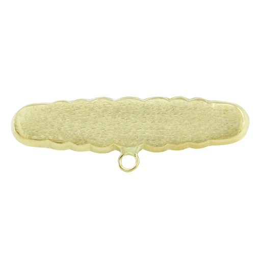 [6238] BROCHE BEBE  MATIZADO 30x9MM