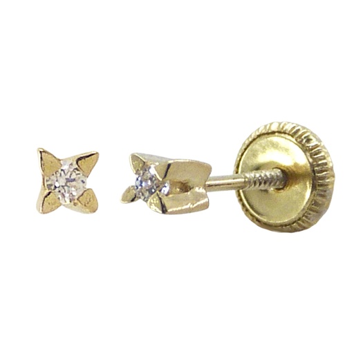 [B2259B] PENDIENTES GARRA CUCHILLA BRILLANTES DE 1.70MM.TORNILLO